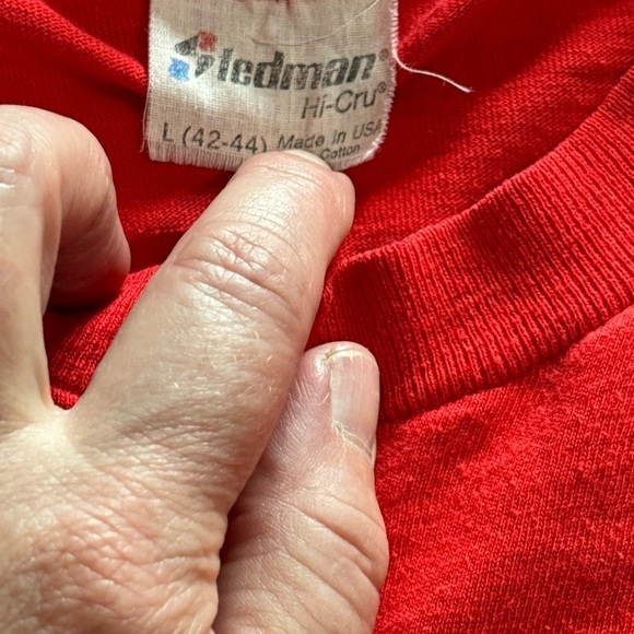 Vintage Sledmens Bert’s Surf  Shop Red T-Shirt Mens SzL(42-44) Single Stitch Y2K - Picture 5 of 10